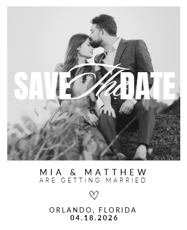Save-The-Date Photo Magnets - Wedding Announcement Magnets