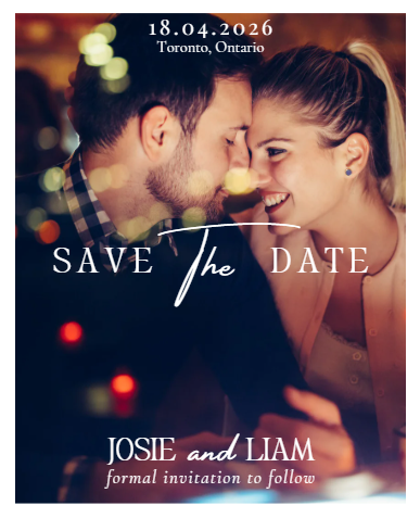 Save-The-Date Photo Magnets - Wedding Announcement Magnets